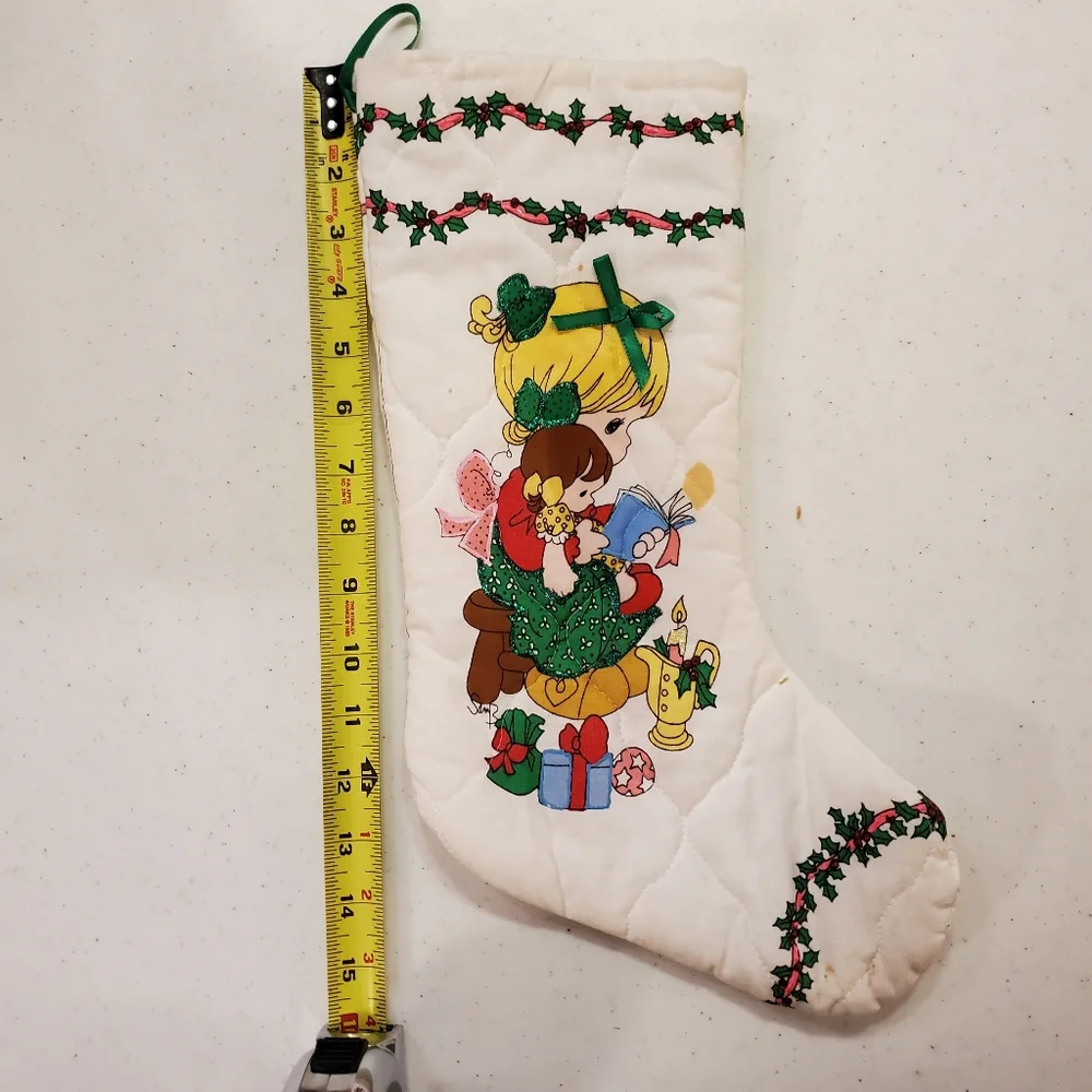 Precious moments 15" full size Christmas stocking - Picture 2 of 7